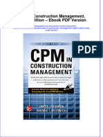 (Download PDF) CPM in Construction Management Eighth Edition Version Full Chapter PDF