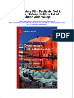 Documentary Film Festivals Vol 1 Methods History Politics 1St Ed Edition Aida Vallejo Full Chapter PDF