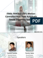 Final Fantasy XIII: Motion-Controlled RealTime Auto. Sound Triggering System