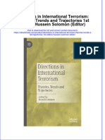 Directions in International Terrorism Theories Trends and Trajectories 1St Edition Hussein Solomon Editor Full Chapter PDF