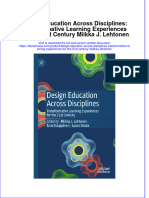 (Download PDF) Design Education Across Disciplines Transformative Learning Experiences For The 21St Century Miikka J Lehtonen Full Chapter PDF