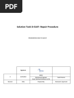 Solution Tank D-5107 - Repair Procedure