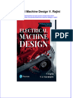 Electrical Machine Design V Rajini Full Chapter PDF