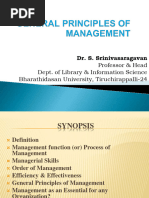 Principles and Function of Management