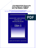 (Download PDF) Etextbook 978 0890425558 Diagnostic and Statistical Manual of Mental Disorders 5Th Edition DSM 5 Full Chapter PDF