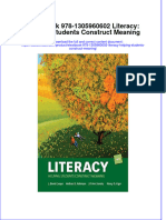 (Download PDF) Etextbook 978 1305960602 Literacy Helping Students Construct Meaning Full Chapter PDF