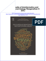 Encyclopedia of Bioinformatics and Computational Biology Ranganathan S Ed Full Chapter PDF