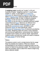 Project Report On Weighing Machines