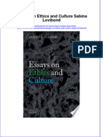 Essays On Ethics and Culture Sabina Lovibond Full Chapter PDF