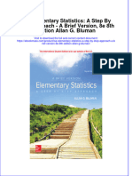 (Download PDF) Ise Elementary Statistics A Step by Step Approach A Brief Version 8E 8Th Edition Allan G Bluman Full Chapter PDF