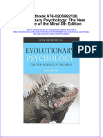 (Download PDF) Etextbook 978 0205992126 Evolutionary Psychology The New Science of The Mind 5Th Edition Full Chapter PDF