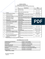 Academic Calendar