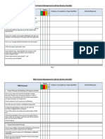 Project Review Checklist