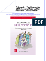 (Download PDF) Looking at Philosophy The Unbearable Heaviness of Philosophy Made Lighter 7Th Edition Edition Donald Palmer Full Chapter PDF