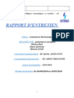 Rapport D'entretien