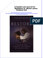 Instant Download Ebook of Restore A Guided Lent Journal For Prayer and Meditation SR Miriam James Heidland Solt Online Full Chapter PDF