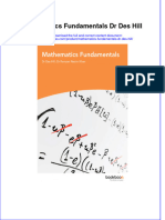 (Download PDF) Mathematics Fundamentals DR Des Hill Full Chapter PDF