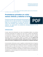 FSS. Informe 75. Prestadores Privados en Crisis Menos