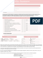 Ficha de Anamnese Brow Lamination