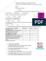 Worksheet Week 6 - Modal Verbs - Verbs Plus To-Inf or - Ing - Verbs Plus Prepositions