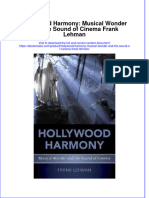 Hollywood Harmony Musical Wonder and The Sound of Cinema Frank Lehman Full Chapter PDF