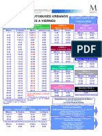 Horario General Cambio Horario Marzo 22