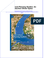 (Download PDF) International Planning Studies An Introduction Olivier Sykes Full Chapter PDF