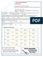 Ficha de Refuerzo de Matematica Problemas de Sustraccion