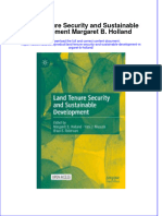 Land Tenure Security and Sustainable Development Margaret B Holland Full Chapter PDF