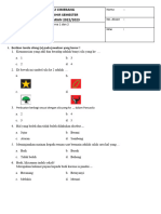 SOAL PTS KELAS 1 Tema 5 Subtema 1 Dan 2