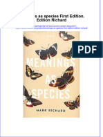 Meanings As Species First Edition Edition Richard Full Chapter PDF