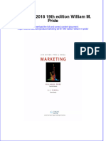 (Download PDF) Marketing 2018 19Th Edition William M Pride Full Chapter PDF