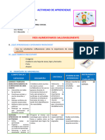 D3 A1 Sesion Ps. Nos Alimentamos Saludablemente