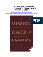 Mission Race and Empire The Episcopal Church in Global Context Jennifer C Snow Full Chapter PDF