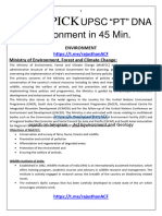 Upsc "PT" Dna Environment in 45 Min.: Easy To PICK