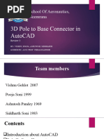 3D Pole To Base Connector in AutoCAD