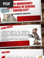 Anti Mendicancy Ordinance of General Santos City 1