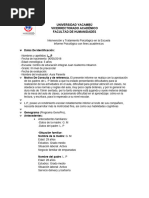 Informe Final de Intervención Escolar