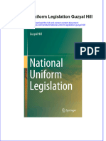 (Download PDF) National Uniform Legislation Guzyal Hill Full Chapter PDF