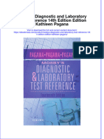 (Download PDF) Mosbys Diagnostic and Laboratory Test Reference 14Th Edition Edition Kathleen Pagana Full Chapter PDF