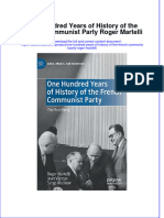 One Hundred Years of History of The French Communist Party Roger Martelli Full Chapter PDF