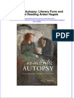 (Download PDF) Romantic Autopsy Literary Form and Medical Reading Arden Hegele Full Chapter PDF