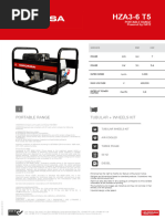 Generator Set Data Sheet Hza3 6 t5 Portable English