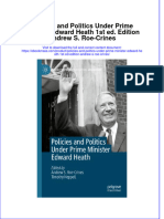 Policies and Politics Under Prime Minister Edward Heath 1St Ed Edition Andrew S Roe Crines Full Chapter PDF