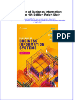 (Download PDF) Principles of Business Information Systems 4Th Edition Ralph Stair Full Chapter PDF