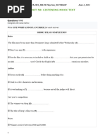 U58 - Listening Mock Test - IT2-3 - Ss