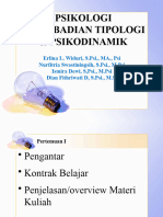 Psikologi Kepribadian I - Pertemuan Ke 1