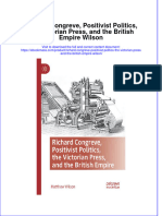 Richard Congreve Positivist Politics The Victorian Press and The British Empire Wilson Full Chapter PDF