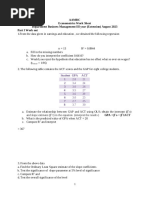 Econometrics Work Sheet