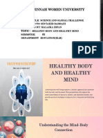 Healthy Body and Healthy Mind